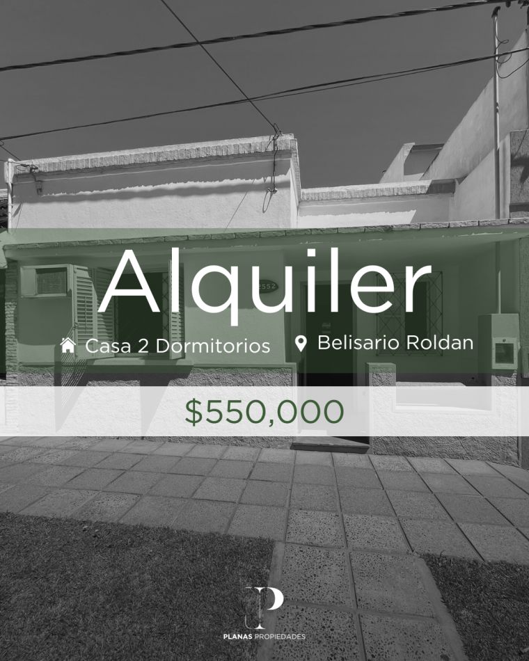 SE ALQUILA CASA 2 DORMITORIOS CON PATIO VERDE A METROS DE AVENIDA DE LAS AMERICAS