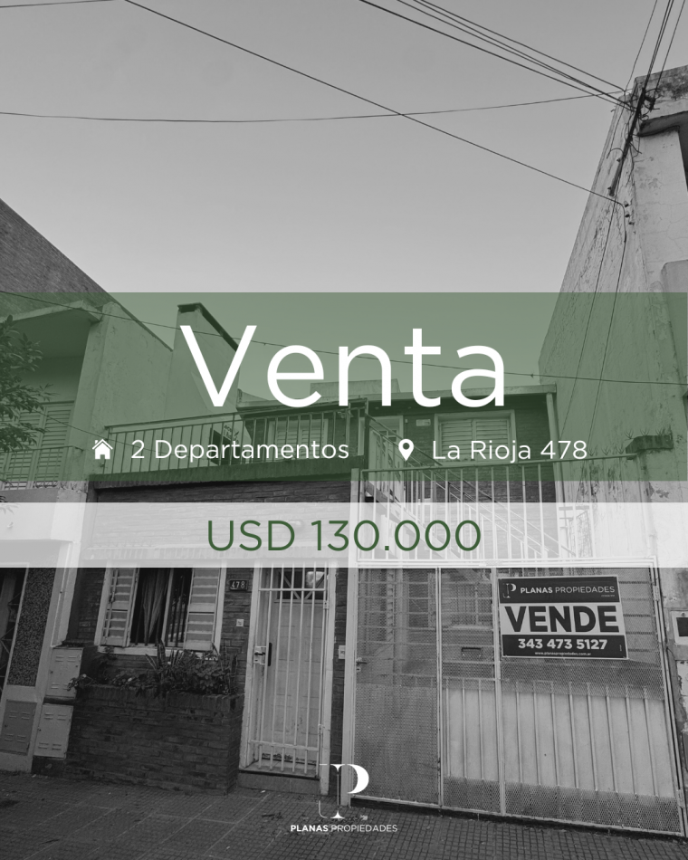 SE VENDEN  2 DEPARTAMENTOS 2 DORMITORIOS