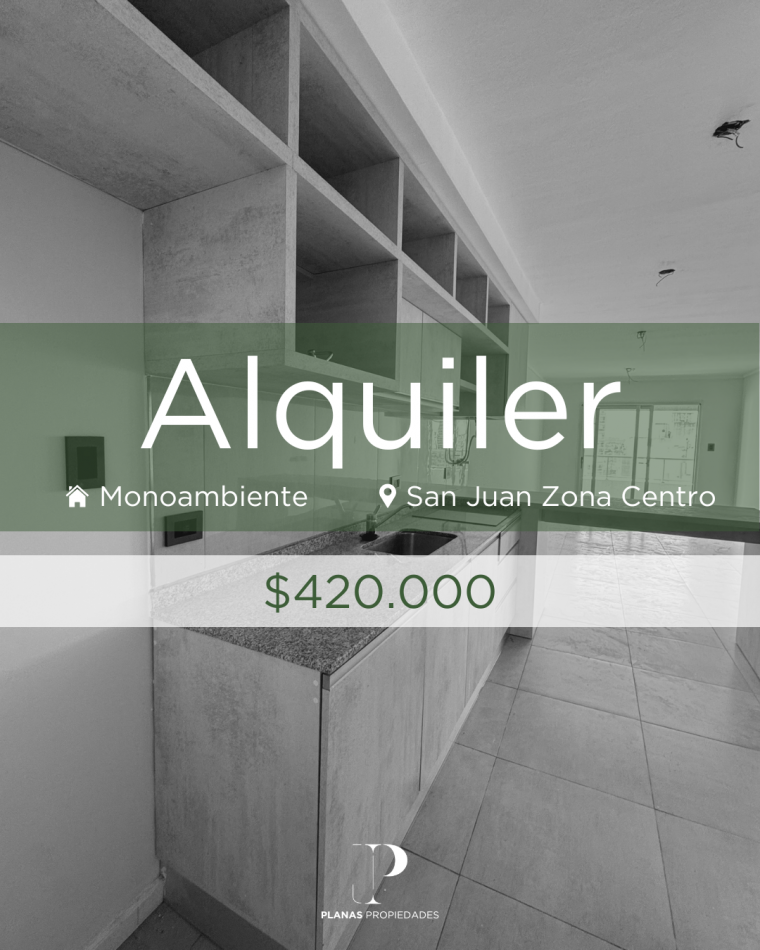 NUEVO INGRESO ALQUILER MONOAMBIENTE PREMIUM ZONA CENTRO