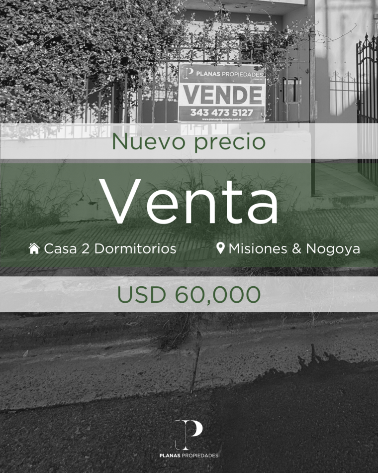 SE VENDE CASA 2 DORMITORIOS A REFACCIONAR