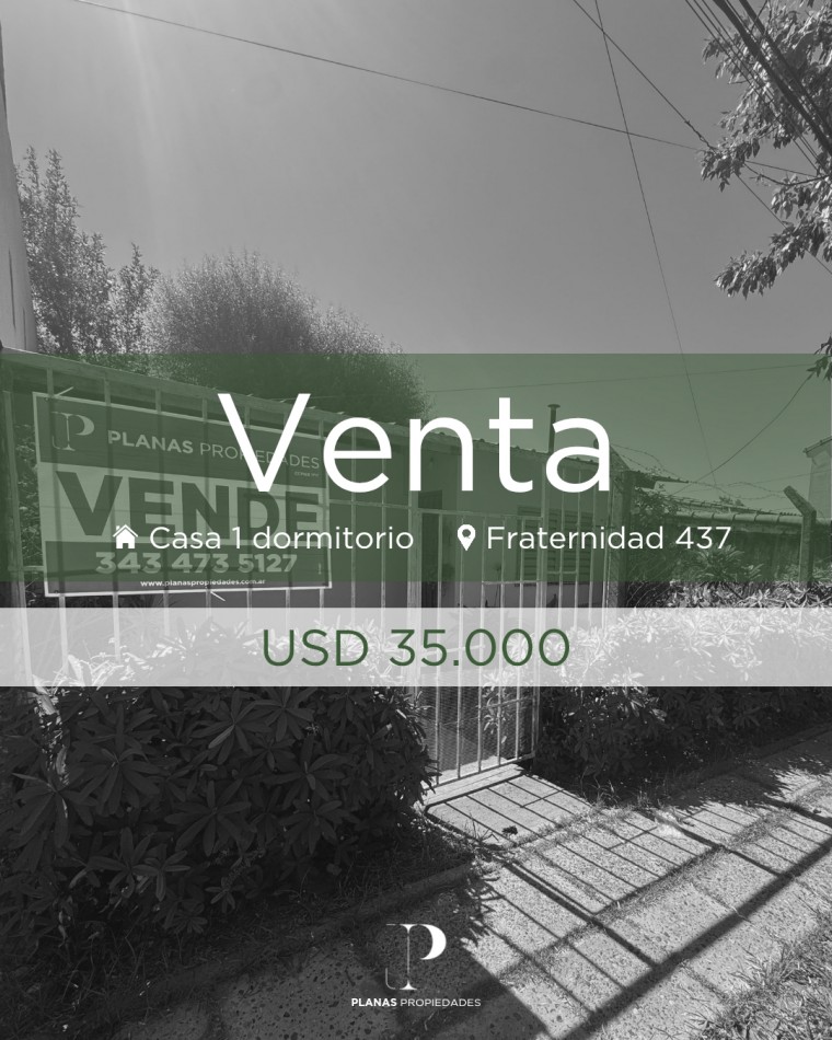 OPORTUNIDAD EN PARANA - CASA CON GRAN TERRENO Y MUCHO POTENCIAL