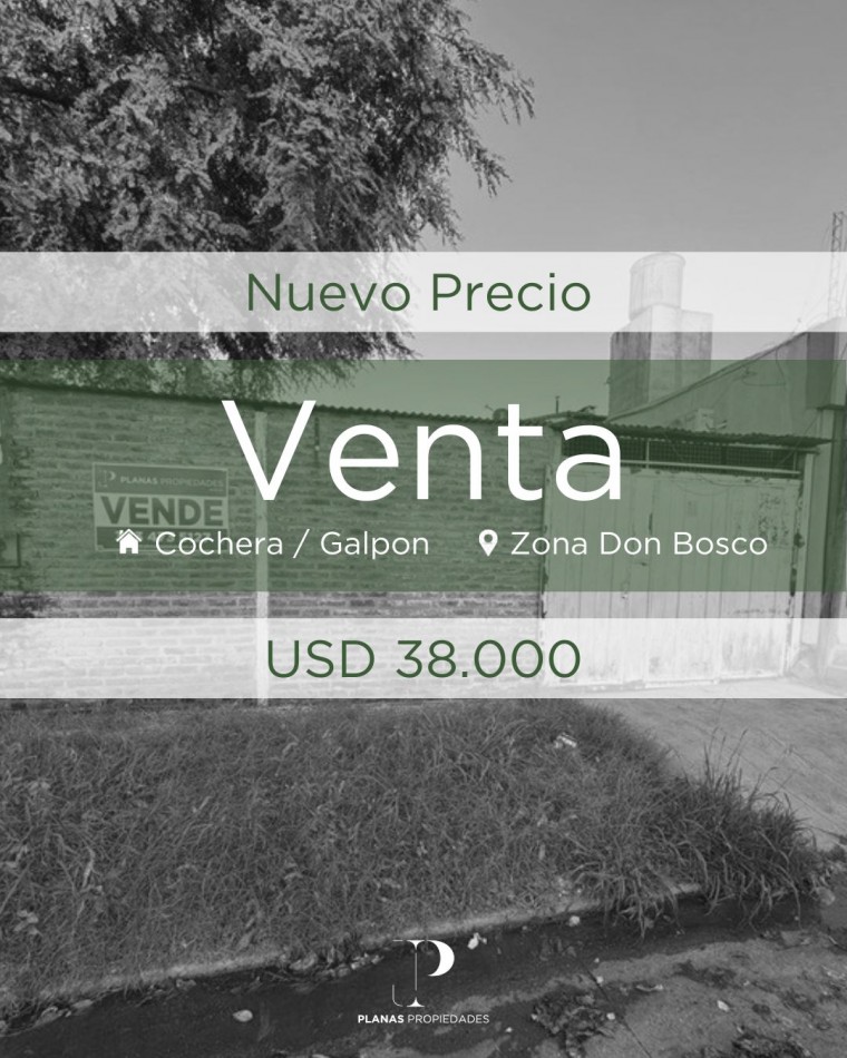 OPORTUNIDAD DE INVERSION - VENTA DE COCHERA / GALPON