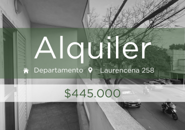 SE ALQUILA DEPARTAMENTO 1 DORMITORIO ZONA LAURENCENA 1ER PISO POR ESCALERA