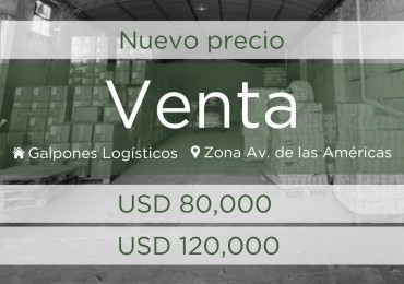  BAJAMOS EL PRECIO! VENTA DOS GALPONES A METROS DE AVENIDA DE LAS AMERICAS